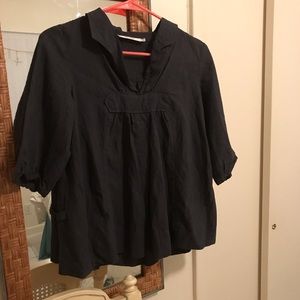 Comptoir des Cotonniers navy swing top